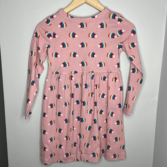 Mini Boden Pink Rainbow Hedgehog Dress Girls size 8-9 - Picture 5 of 8